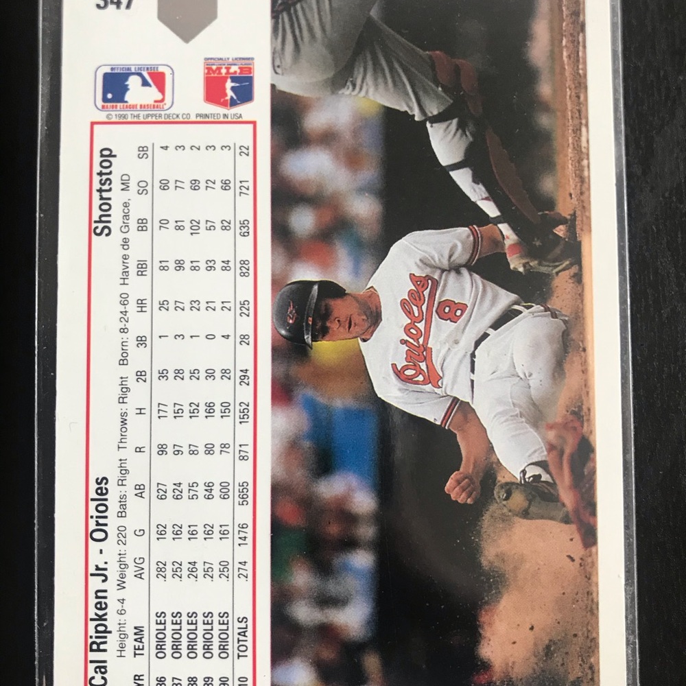 Cal Ripken Jr. baseball card - Picture 2 of 6